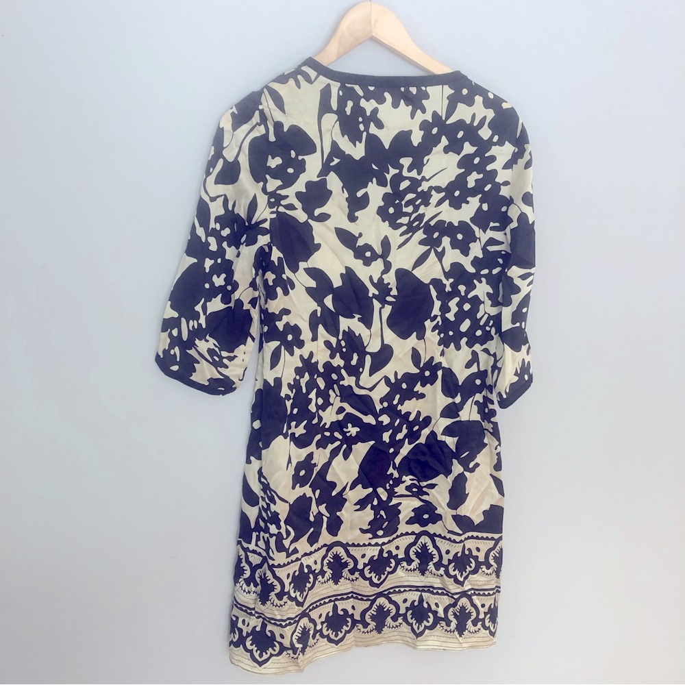 Chloé Black White Silk Abstract Print Dress - Picture 8 of 10